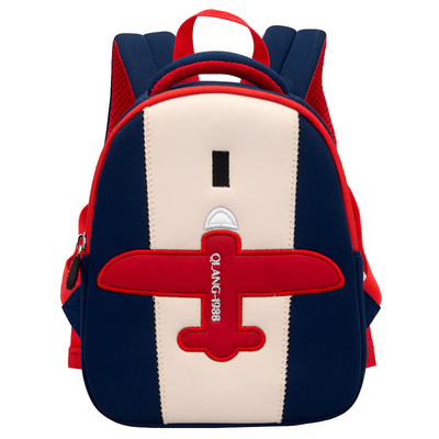 BSCI เครื่องบินนักบินเด็กกระเป๋าเป้สะพายหลังเด็ก Neoprene โรงเรียนอนุบาลกันน้ำกระเป๋า