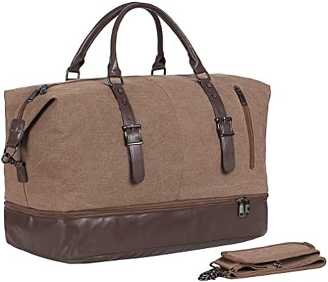 ผ้าใบกันน้ำ Weekender กระเป๋าค้างคืน Totes Rolling Duffel Bag