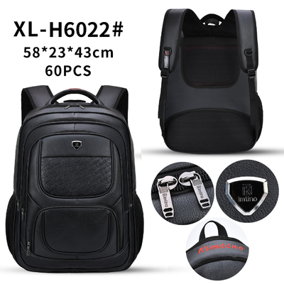 PU Business Casual Backpack 23 นิ้ว Men's Multifunctional Waterproof Bags