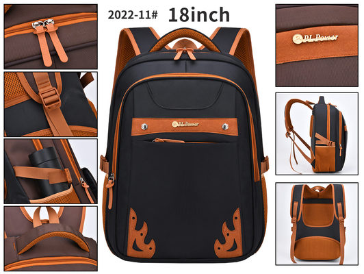 กระเป๋าเป้สะพายหลังแบบสบาย ๆ สำหรับธุรกิจแบบขยายได้แล็ปท็อป 18 นิ้ว Nylon Travel Backpack