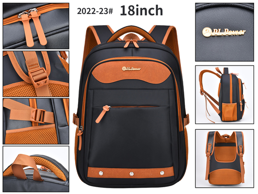 ODM Nylon Mens Leather Business กระเป๋าเป้สะพายหลัง Unisex Laptop Casual Backpack