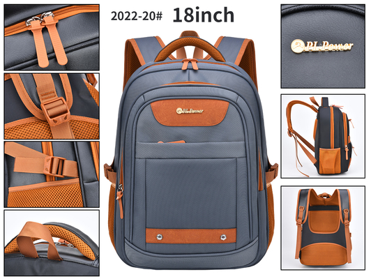 ODM Nylon Mens Leather Business กระเป๋าเป้สะพายหลัง Unisex Laptop Casual Backpack