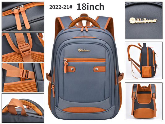 ODM Nylon Mens Leather Business กระเป๋าเป้สะพายหลัง Unisex Laptop Casual Backpack