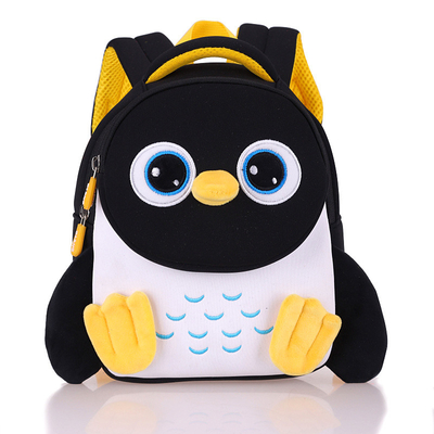 กระเป๋าเป้สะพายหลังเด็กกันน้ำ Penguin 3D เด็กวัยหัดเดินเด็กกระเป๋านักเรียนอนุบาล