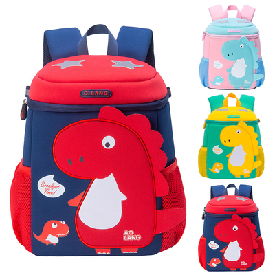 เด็กวัยหัดเดิน 3D ไดโนเสาร์อนุบาล Mochila กระเป๋าเป้สะพายหลังการ์ตูนน่ารักสำหรับ Boys Girls