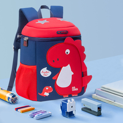 เด็กวัยหัดเดิน 3D ไดโนเสาร์อนุบาล Mochila กระเป๋าเป้สะพายหลังการ์ตูนน่ารักสำหรับ Boys Girls