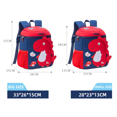 เด็กวัยหัดเดิน 3D ไดโนเสาร์อนุบาล Mochila กระเป๋าเป้สะพายหลังการ์ตูนน่ารักสำหรับ Boys Girls