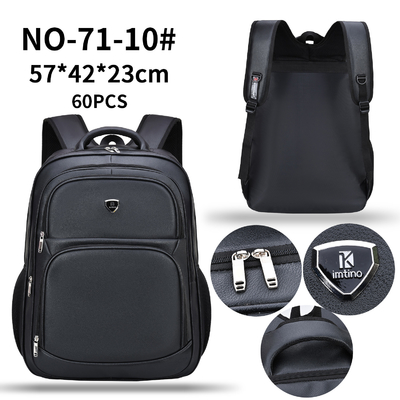Business Casual PU Student School Bag Travel Computer กระเป๋าเป้สะพายหลัง 23 นิ้ว