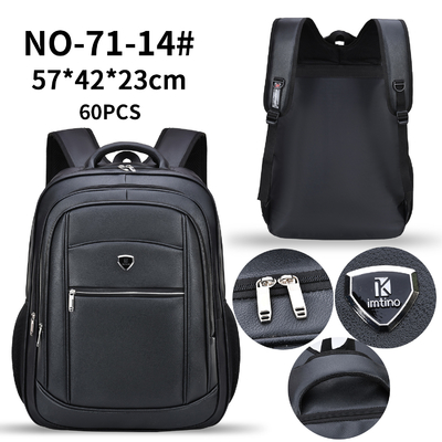 Pu Leather Retro Business กระเป๋าเป้สะพายหลังแบบสบาย ๆ ชายกระเป๋าใส่แล็ปท็อปสำหรับธุรกิจสำหรับผู้ชาย