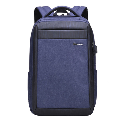 กระเป๋าเป้สะพายหลังแล็ปท็อปสำหรับผู้ชาย 15.6 นิ้ว USB Anti Theft Daypacks