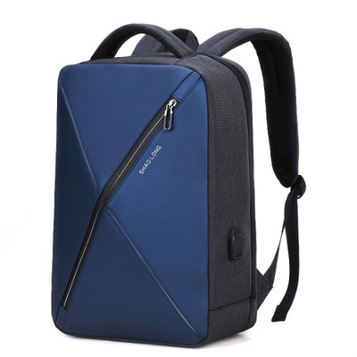 ODM USB กระเป๋าเป้สะพายหลังแล็ปท็อปป้องกันการโจรกรรม 15.6 นิ้ว Men Travel Leisure School Rucksack