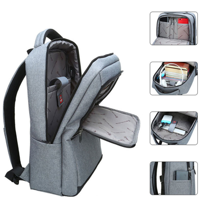 กระเป๋าเป้สะพายหลังแล็ปท็อปธุรกิจเครื่องหมายสะท้อนแสง Men Women's Multifunction Backpack
