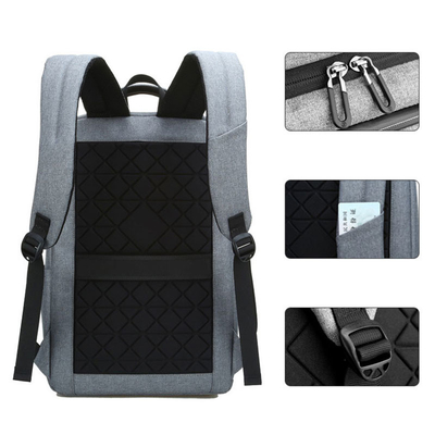กระเป๋าเป้สะพายหลังแล็ปท็อปธุรกิจเครื่องหมายสะท้อนแสง Men Women's Multifunction Backpack
