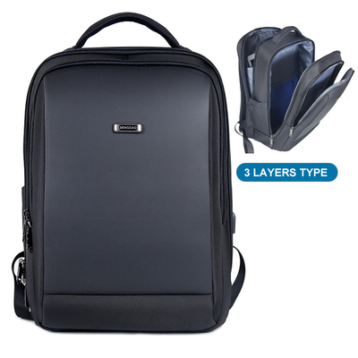 กระเป๋าเป้สะพายหลังแล็ปท็อปสำหรับธุรกิจขนาด 18 นิ้ว USB Men Outdoor Waterproof Laptop Rucksack