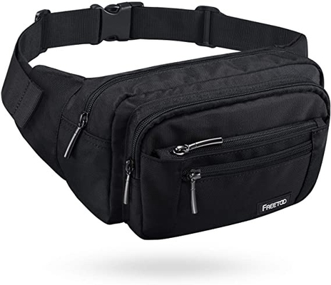 Bum Fashion Fanny Pack Men Women กระเป๋าคาดเอวกันน้ำพร้อมกระเป๋าซิป 6 ช่อง