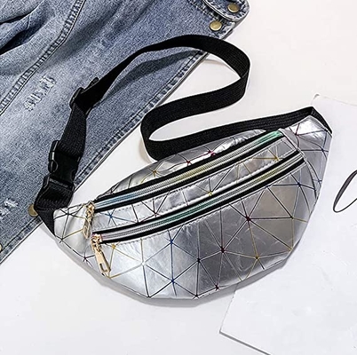Pu Leather Bum Waist Bag Festival Fanny Pack 3 กระเป๋าซิปกันน้ำ