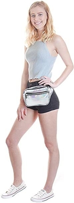 PU Rave Bum Bag กระเป๋าคาดเอวสำหรับผู้หญิงผู้ชายเด็กเล็กขนาดกลางขนาดใหญ่