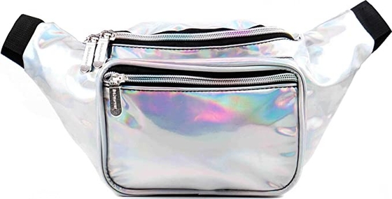 PU Rave Bum Bag กระเป๋าคาดเอวสำหรับผู้หญิงผู้ชายเด็กเล็กขนาดกลางขนาดใหญ่