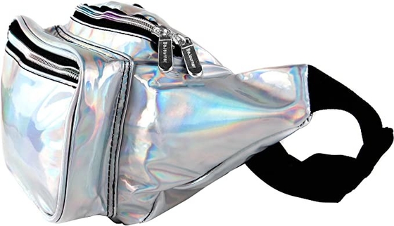 PU Rave Bum Bag กระเป๋าคาดเอวสำหรับผู้หญิงผู้ชายเด็กเล็กขนาดกลางขนาดใหญ่