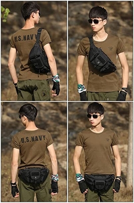 Molle Tactical Waist Bag กระเป๋าคาดเอวทหารสำหรับเดินป่ากลางแจ้งเดินป่าตั้งแคมป์