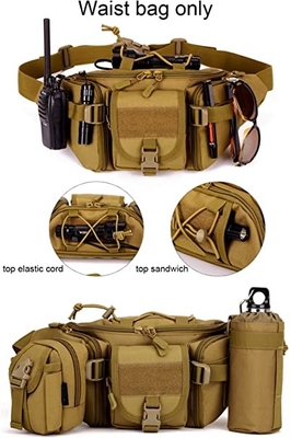 Molle Tactical Waist Bag กระเป๋าคาดเอวทหารสำหรับเดินป่ากลางแจ้งเดินป่าตั้งแคมป์