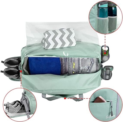 น้ำหนักเบา ยิม Travel Sports Duffel Bag Casual Nylon