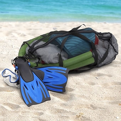 กระเป๋ากีฬา Duffle ตาข่ายอเนกประสงค์ขนาดใหญ่พร้อมซิปปรับได้