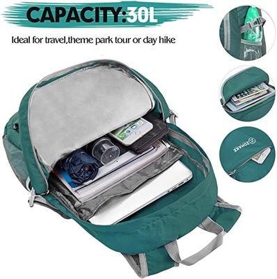 กระเป๋าเป้สะพายหลังเดินป่า 30l Packable กันน้ำน้ำหนักเบาพับเก็บได้