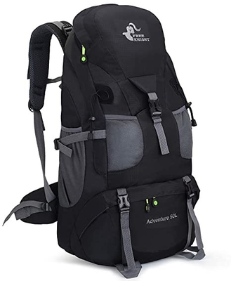 กระเป๋าเป้เดินป่ากันน้ำน้ำหนักเบา 50l สำหรับการปีนเขา แคมป์ปิ้ง Touring