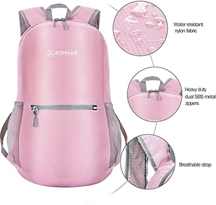 ODM กระเป๋าเป้สะพายหลังเดินป่ากลางแจ้งกันน้ำ 20l Packable กระเป๋าเป้สะพายหลังพับได้