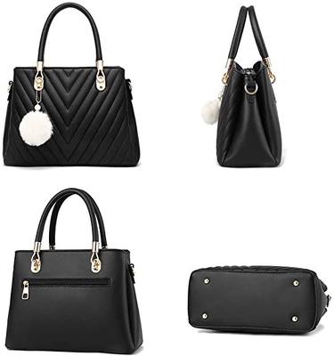 หนังแฟชั่น Pu Womens กระเป๋าถือสุดหรู Satchel