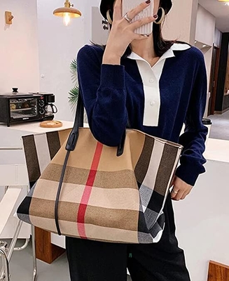 ผ้าใบสตรีกระเป๋าถือหรูความจุขนาดใหญ่ผู้หญิงกระเป๋า Crossbody ขนาดใหญ่