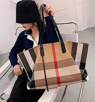 ผ้าใบสตรีกระเป๋าถือหรูความจุขนาดใหญ่ผู้หญิงกระเป๋า Crossbody ขนาดใหญ่